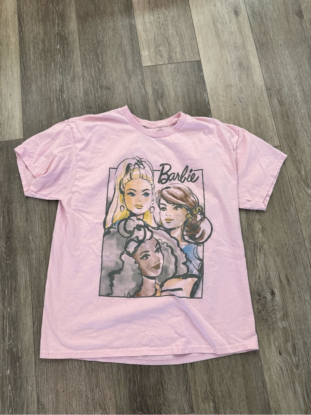 Mattel Barbie Pink Logo Tee